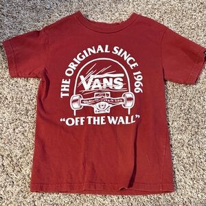 Vans Kids Maroon 'Off The Wall' T-Shirt